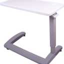 Carex Overbed Table and Hospital Bed Table - For Home Use and Hospital, Bedside Table With Wheels, Over Bed Desk