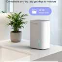 CLEVAST Small Dehumidifier for Home, 30oz Mini Quiet Dehumidifier for Bathroom Bedroom, Portable Compact Air Dehumidifier for Closet, RV, Camper