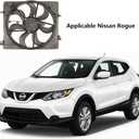 NI02 Radiator Electric Cooling Fan Assembly for Nissan Rogue 17-22 | Replacement Radiator Cooling Fan Assembly Rogue Sport 2.0L 2017 2018 2019 2020 2021 2022