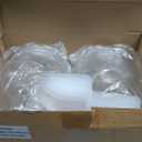 Nuogo 4 Pcs Plastic Candy and Cookie Jars with Lids Clear Cookie Container Candy Jars Large Airtight Apothecary Storage Organization for Wedding Home Kitchen Bar (80 oz)