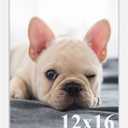 RUN HELIX 12x16 Picture Frames,Simple Designed Photo Frame,Certificate Document Frame for Horizontal and Vertical Formats,12x16 Poster Photo Frame Wall Gallery Home Office Decor,White