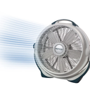 Lasko WindMachine 20" Large Floor Fan, with Pivoting Head for Whole Room Cooling, Portable Indoor 3-Speed Air Circulator, Gray, 3300