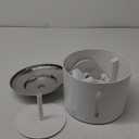 Amazon Basics Pet Water Fountain with Stainless Steel Top, 3L ,White (3 Filters included)