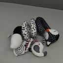 XIXILAND Baby Spiral Plush Toys, Black and White Baby Car Seat Toys, High Contrast Infant Newborn Toy 0-6 Months for Stroller Crib Mobile, Sensory Toy Best Gift for 0 3 6 9 12 Months Boys Girls