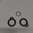 1|2|4 Pack Case for AirTag 2nd Gen (2026) & 1st Gen, Shockproof Holder Anti-Scratch Protective Cover for Air Tags, Men's Women's Keyrings & Keychains for Keys, Luggage, Bags, Black