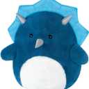 15'' Triceratops Dinosaur Plush Pillows, Dinosaur Stuffed Animal Toys for Hugging & Squish, Cuddle Dino Plushies for Decor, Soft Blue Stuff Boy Girl Gifts