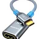 USB-C to HDMI Adapter (4K@60Hz), Connect with Wireless HDMI TX/Transmitter Only to Support Wirelessly Stream from MacBook, New USB-C Laptop, After-Sales Kit 1x Adapter + 2xHDMI to HDMI Cables