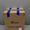 Makeup Organizers, Make Up Organizer for Vanity, Countertop Cosmetic Storage with Drawers and Transparent Cover for Bedroom Bathroom, White