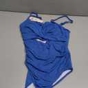 Dokotoo Women's One-Piece Swimsuits Adjustable Strap Cutout Monokini Padded Tummy Control Slimming Swimwear Bathing Suits, L