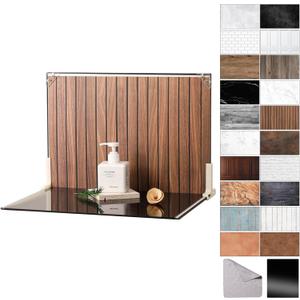 Food Photography Backdrops with Gloss Black Acrylic, 10 Pcs 20 Patterns Photo Backdrop Board, Waterproof Tabletop Small Shooting Kit for Creator, Metlakat