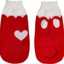 Topbuti Pet Dog Knitted Sweaters Knitwear Turtleneck Pajamas Soft Winter Warm Puppy Valentine Clothing Christmas Clothes Heart Doggie Apparel for Cats Dogs (S)