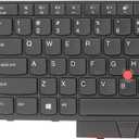 Replacement Laptop Keyboard for Lenovo Thinkpad T470 T480 A475 A485 US Layout with Frame Pointer, Non-Backlight