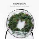 ZOBER 2 Pack Christmas Wreath Storage Container 36 Inch - Wreath Bag for Artificial Wreaths Box - Dual Zippered Wreaths Storage Bag with Durable Stitch Reinforced Handles - Black