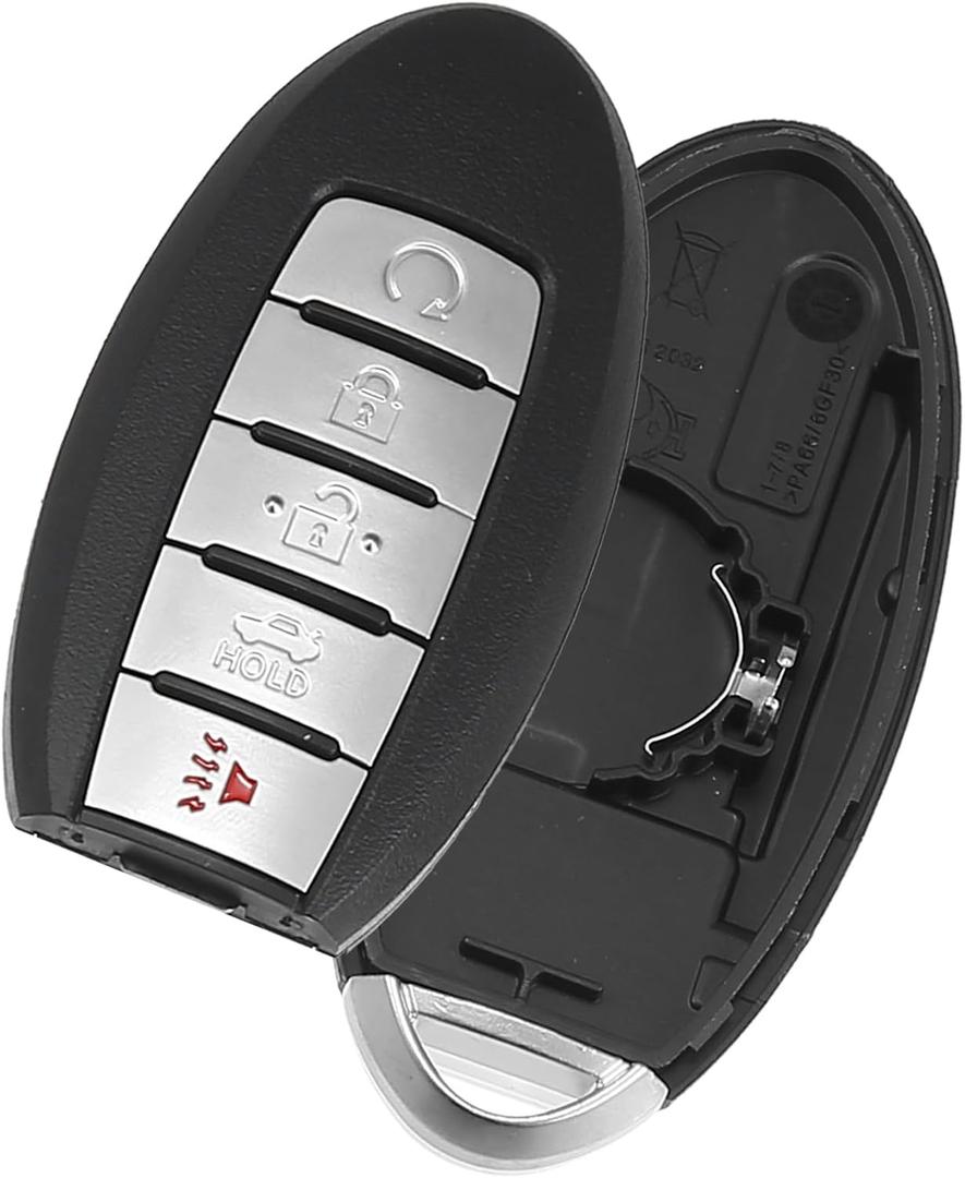 Key Fob Shell for Nissan Maxima 2013-2018 5 Buttons Plastic Replacement | Keyless Entry Remote Control Key Shell 1 Pc