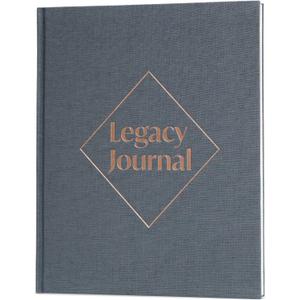 Skyline Grandparent Memory Book – Family Tree & Legacy Journal – Birthday Gifts for Nana, Grandpa & Grandma from Grandchildren (Space Blue)