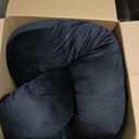 ALLOPERA Pregnancy Pillow, Full Body Maternity Pillow 57 inch, with Removable Washable Cover - Sleep Support for Legs, Back, Neck, Shoulder, HIPS, Belly for Pregnent Women, Velvet (Coal-Black)