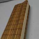 LazBlinds Cordless Bamboo Roman Shades, Privacy Blinds for Interior Windows, Room Darkening Roll Up Bamboo Blinds for Home & Patio, 35" W x 48" H, Highfield Teak