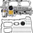 WATERWICH Aluminium Valve Cover kit Compatible with N20 BMW 528i xDrive 328i GT xDrive 320i 228i 428i X1 X3 X4 X5 Z4 2.0L Replacement for 11127588412