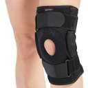Hinged Knee Brace for Men and Women, Knee Support for Swollen ACL, Tendon, Ligament and Meniscus Injuries (Medium (Pack of 1))
