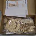 Wooden Puzzle Vase for Building Bricks Bouquet Cool Flower Vase for DIY Building Sets, Creative Flower Display Stand Gift for Adults and Girls 2 Packs