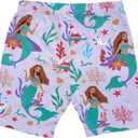 Disney Girls' Disney's the Little Mermaid (Live-action) Girls T-shirt & Bike Short 2pc Set - Ariel, Flounder, Sebastian - Girl 4-16 (XL)