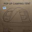 Pop Up Camping Tent, 4 Person Instant Tent Waterproof PU4500mm, Spacious Ventilated Camping Tent with Front Porch, Quick Setup Lightweight Portable for Outdoor Camping Hiking Beach
