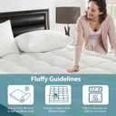 CYMULA Queen Mattress Topper for Back Pain - Extra Thick Cooling Mattress Pad Cover for Queen Size Bed - Soft Mattress Protector Pillow Top with 8-21 Inch Deep Pocket 3D Snow Down Alternative Fill