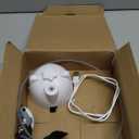 Interactive Cat Toys for Indoor Cats: Upgraded 360 Automatic Spin Flying Bird Feather Wand with Silicone Protected Rod Safe Play, Strong 8cm Suction Cup, USB-Rechargeable for Bored Kittens and Adult (White)