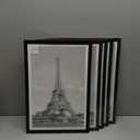 upsimples 13x19 Picture Frame Set of 5, Display Pictures 11x17 with Mat or 13 x 19 Without, Wall Gallery Poster Frames, Black
