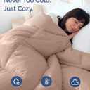 Cal King Size, Mauve Alternative Down Comforter - Warm, Lightweight & Breathable Hotel Quality Bedding Set for Men, Women, Kids & Teens - All Season Oversized Cooling Microfiber Duvet Insert Comforter