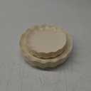 LIYH 24 Pcs Plastic Plates Reusable,Unbreakable Dinner Plates, Scalloped Plastic Plates, Dishwasher Safe,Ivory Plate Sets Perfect for Parties, Birthday, Picnics, BPA Free(12Guests) (10inch and 7.5inch)