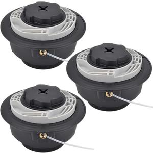 3 Pack C6-2 Trimmer Head for Stihl FS38 FS40 FS40C FS45 FS46 FS50 FS50C FSA60R FSA86R FSE60 FSE71 FSE81 Easy Loading Lawn Mower Garden Tool Accessories