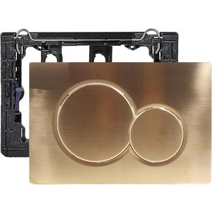 Flush Actuator Plate Compatible with Geberit 115.770.46.6 Wall Mount Toilet Dual Flush Actuator Plate Sigma01, Brushed Gold