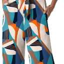 Lepunuo Women Summer 2 Piece Outfits Cap Sleeve V Neck Belted Crop Tops Casual Wide Leg Pants Matching Sets Travel Outfits (Blue, XL)