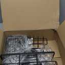 HapiRm Corner Shower Caddy Standing - 3 Tier Shower Organizer Corner with Soap Holder, Rustproof Bathroom Standing Organizer with 4 Hooks, Black