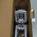 Kesfitt Christmas Tree Topper Sliver Lighted with 6 Projection Modes,Christmas Star Tree Topper Built-in LED Rotating Lights, 3D Glitter Dynamic Projection for Xmas Party Holiday Decorations (Silver)