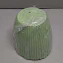 Plant Pots Indoor with Saucers & Drainage - 6 Pack Flower Pots - Plastic Planters for Indoor Planter - 7.5/6.6/5.8/5.0/4.3/3.5 inches Sizes for All Different Types of Plants-Light Green