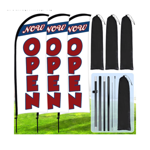 7.9FT Open House Signs for Real Estate Agents,Business Open House Flag and Pole Kit,Feather Flag Banners,Open Signs for Outside Business Advertising