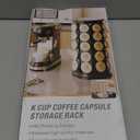 SAVORLIVING Coffee Pod Carousel Compatible with K-Cup Pods, K Cup Holder Holds 40 Coffee Capsule, New Modern Design for Kitchen Office Countertop or Coffees Station Organizer, Detachable (Black)