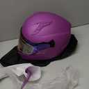 Full Face Motorcycle Helmets for Adult Men Women, DOT Approved Street Bike Racing Helmet Dual Visor Quick Release Buckle, Motorbike ADV Moped Helmet with Extra Clear Visor (Large, Matte Purple)