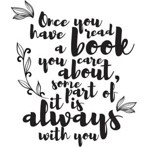 Family Once You Have Read Abook Adorable Quote Wall Decal Decoration Books Quote Book Lovers Bookish Quotes Readers Lasts Years and Easily Removable - Size: 27 in(W) x 30 in(H)