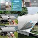 19FT RV Awning Fabric Replacement, 18'2" Fabric, 19.5oz, Ombré Gray | Heavy-Duty Vinyl, Heat-Sealed Vinyl, Weatherproof, Universal Fit for RVs, Motorhomes, Campers and Travel Trailers