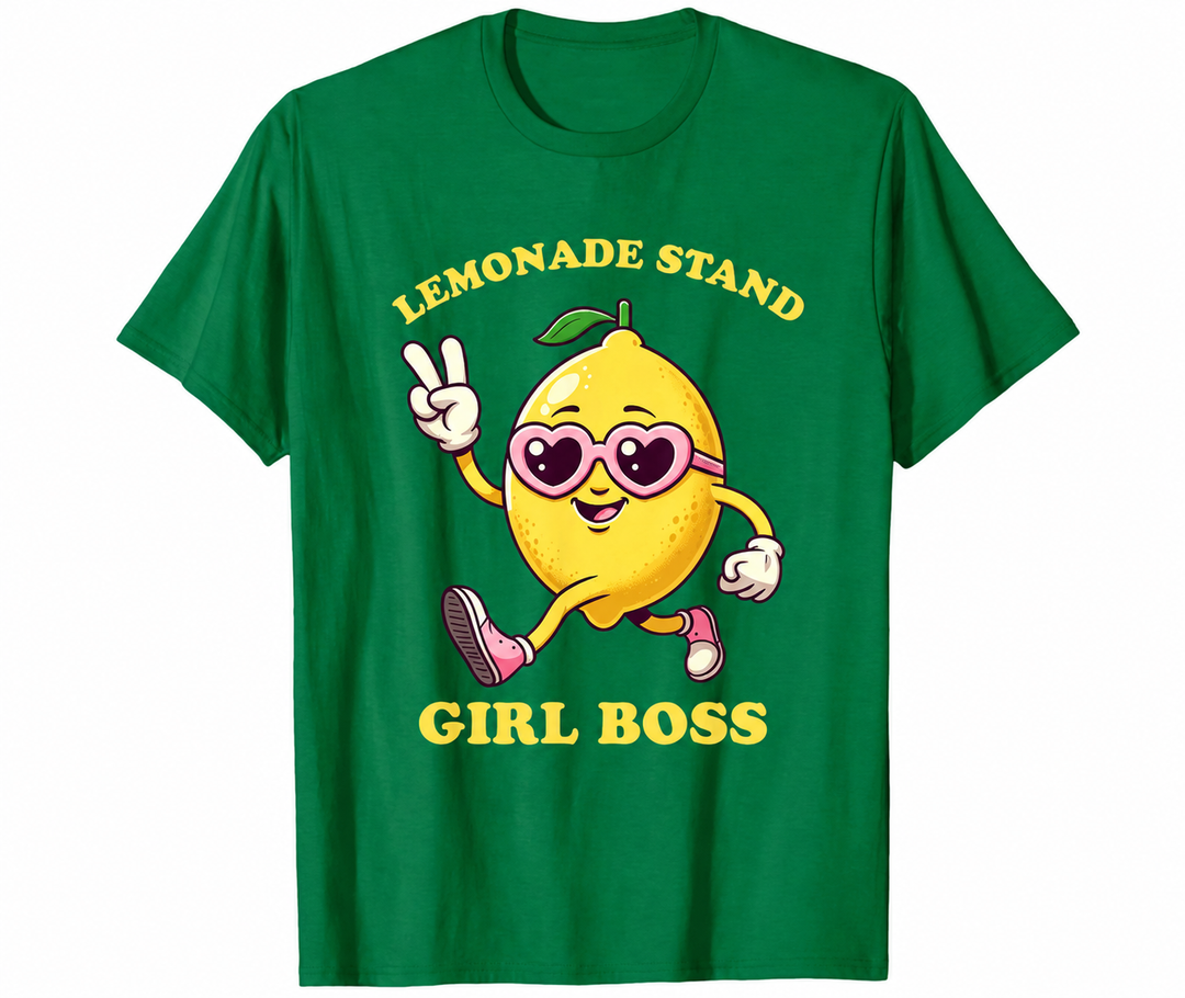 Lemonade Stand Girl Boss Funny Girls Lemonade Stand T-Shirt, Small