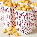cyxevous 24Pcs Paper Boxes Purple Pink Crack Pattern Movie Hunters Birthday Decorations Snack Trays Boxes for Movie Hunters Party Decorations