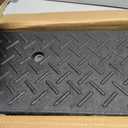 2 Pcs 3.9" Height Rubber Curb Ramp Threshold Ramps,3.9" H 38.5" L 9.5" W.Heavy Loading 3 Tons(6600 LB) Capacity,Car Slope for Driveway Dock Bike Vehicle Warehouse Motorcycle (3.9" H)