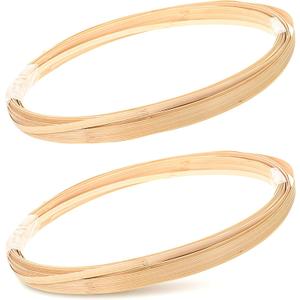 KALLORY 2pcs Rattan Basket Weaving Material Wicker Repair Kit Wide Strips Flat Coil Home Reeds Hand Decor Furniture DIY Reeds Supplies Mayo