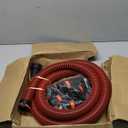 10FT Vacuum Hose Extension with 6 Adapter Attachments,Fits 1-1/4" Vacuum Cleaner Hose,Multi-Size Fittings 0.9" to 1-3/4",Universal Shop Vac Accessories (Please Confirm Hose Size Compatibility)