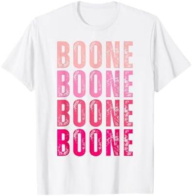 Boone Personalized Name I Love Boone T-Shirt, Medium