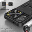Case for Samsung Galaxy A13 5G: Military Grade Drop Proof Protection Rugged Protective A13 5G/4G Phone Cover with Belt Clip Holster Kickstand & Slide - Shockproof TPU Matte Textured Bumper - Black