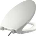 BEMIS 7800TDG Commercial Closed Front Plastic Toilet Seat, Heavy Duty Industrial Seat with Lid, Secure Installation for Long Lasting Hospitality Use, Elongated, White